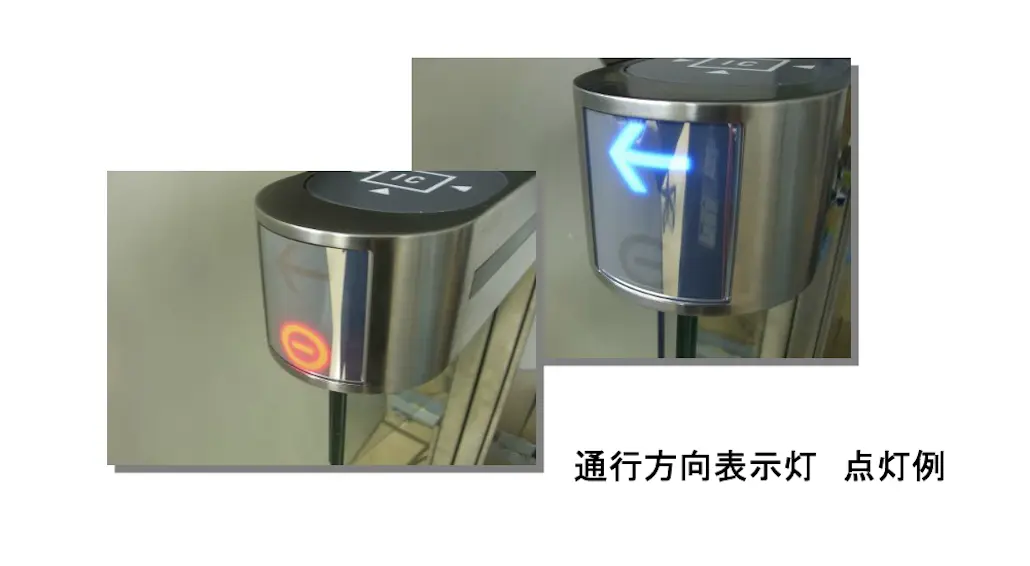 通行方向表示灯　点灯例