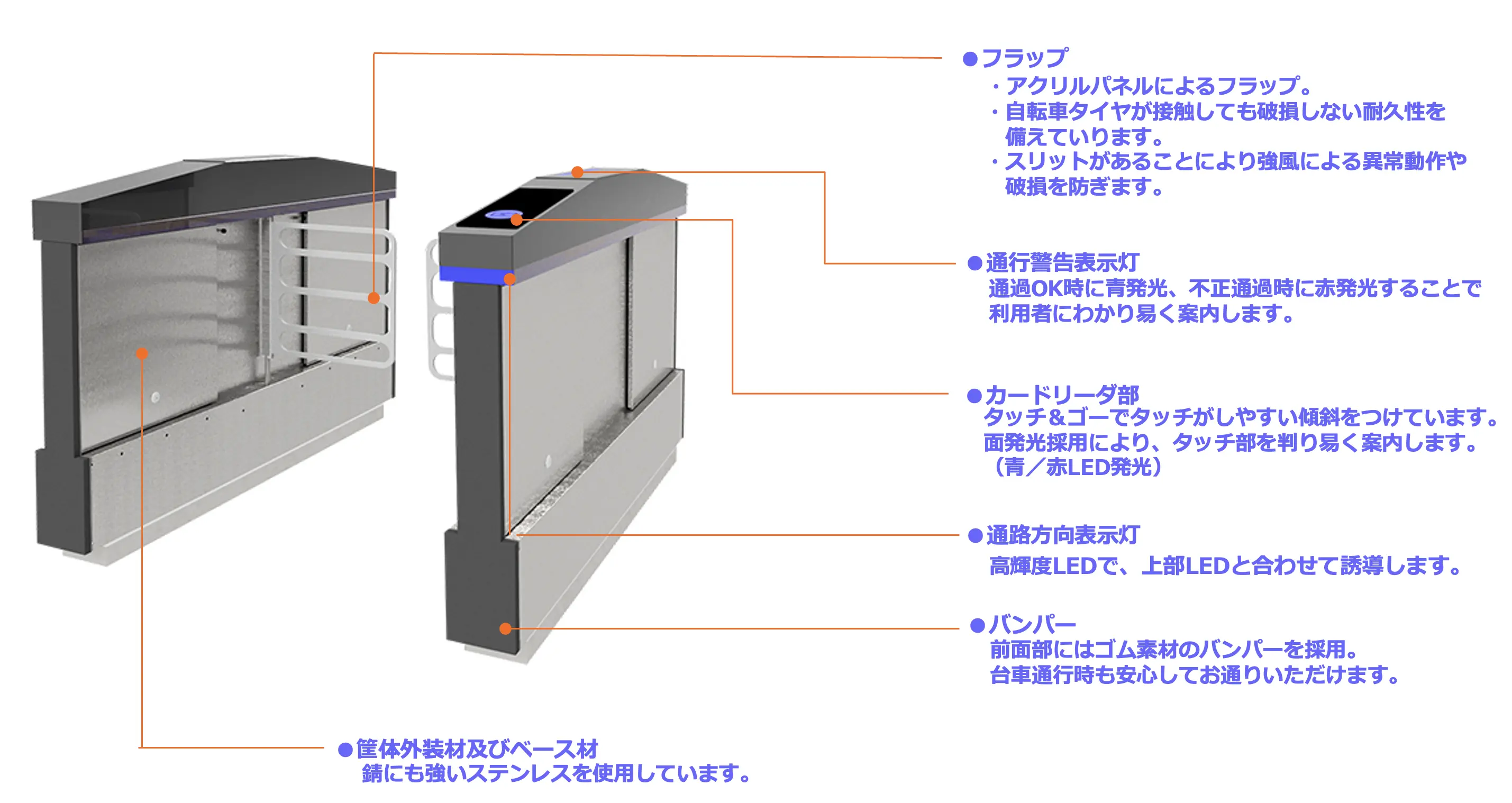 オフィスエントランスを区分する ガラスパーテションと同調するイメージ